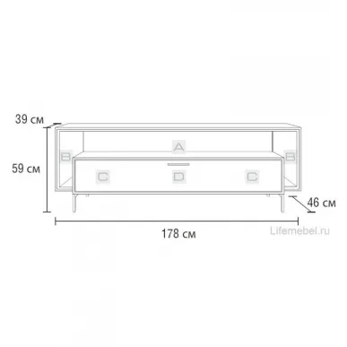BDI Cavo 8167 Graphite